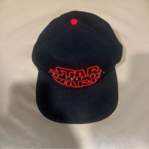 EUC Star Wars The Last Jedi Snapback Hat Kylo Ren Black Red